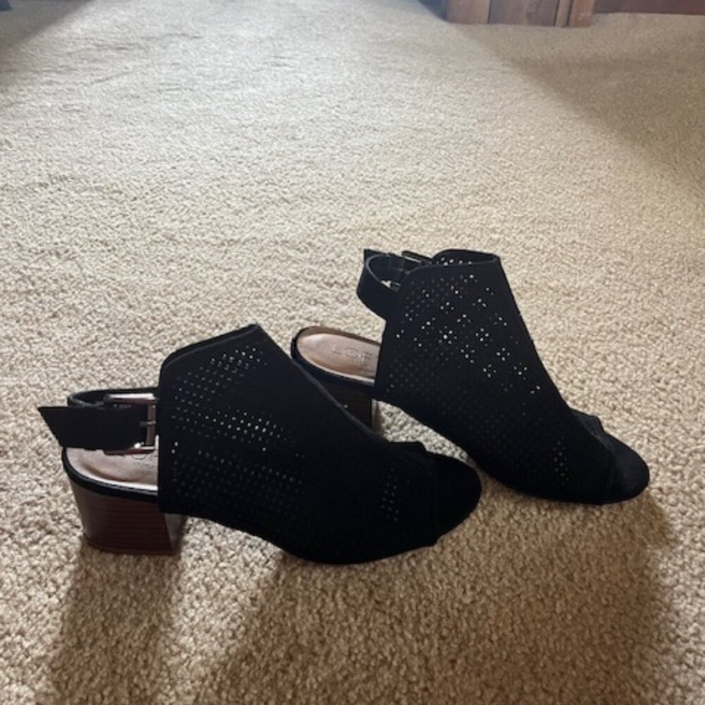 Black Loft Outlet Bootie Sandal ~ Size 8